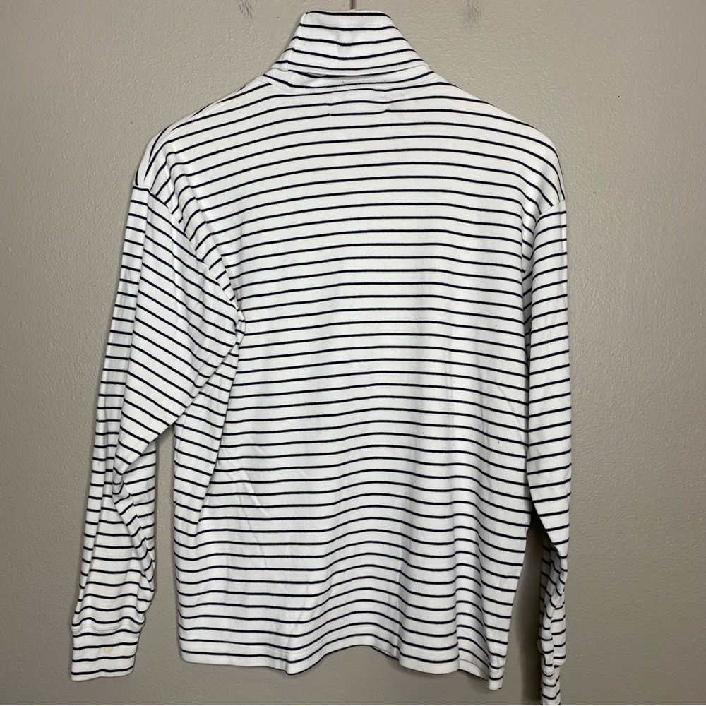 Ralph Lauren Rare 90s Vintage CP RL-93 Nautical Striped Cotton Turtleneck - Picture 6 of 6